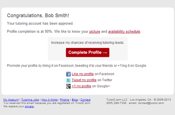 overhauled welcome email