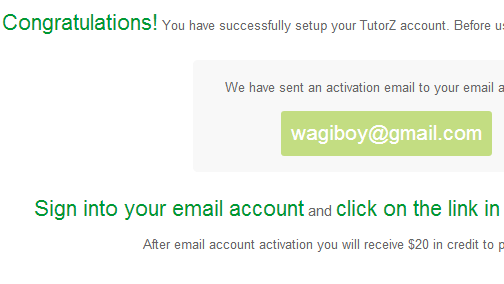 Tutor Account Activation Feature